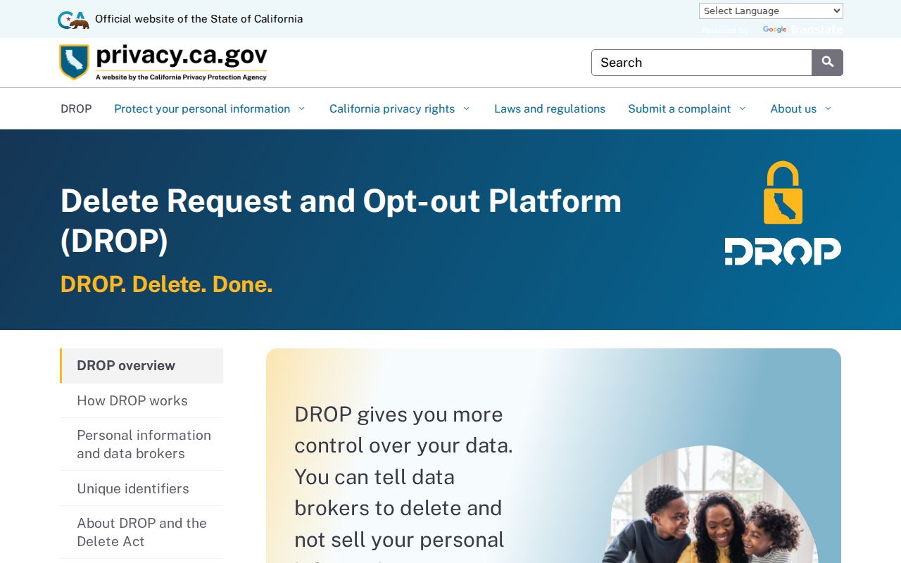 Glendora residents directory reference to California data broker deletion choices
